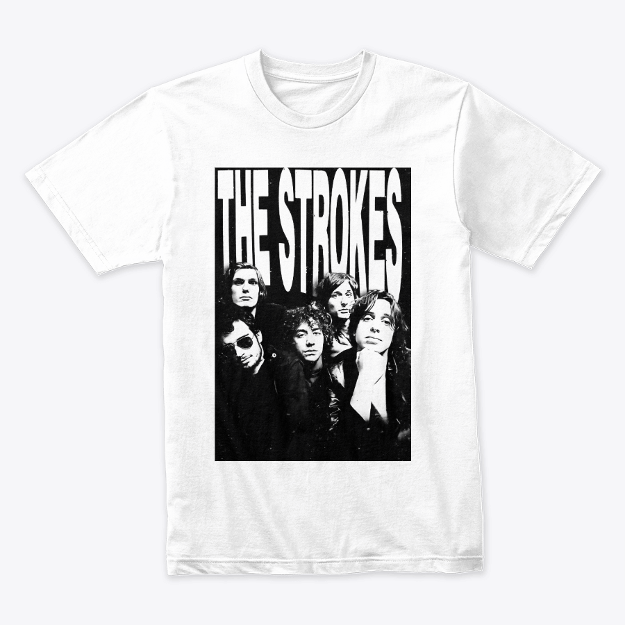 Camiseta The Strokes Old Band Blanco