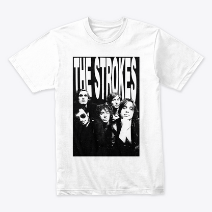 Camiseta The Strokes Old Band Blanco