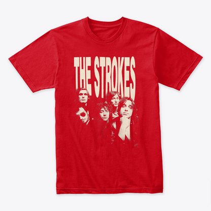 Camiseta The Strokes Old Band Rojo