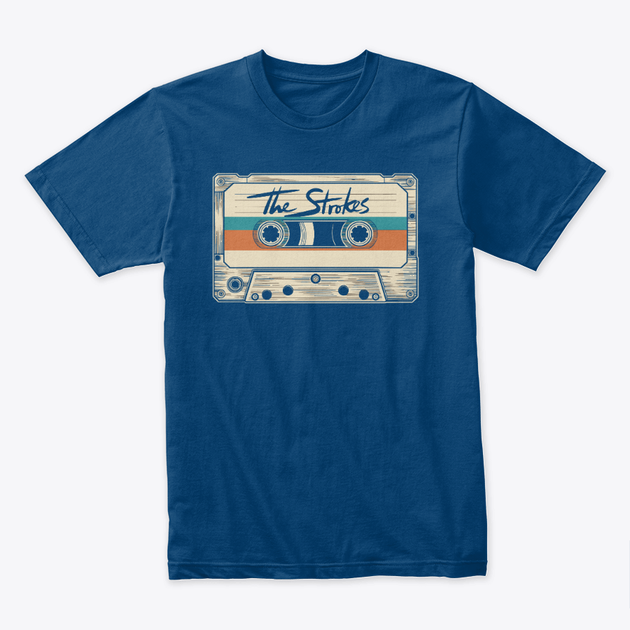 Camiseta The Strokes Casette Azul Oscuro