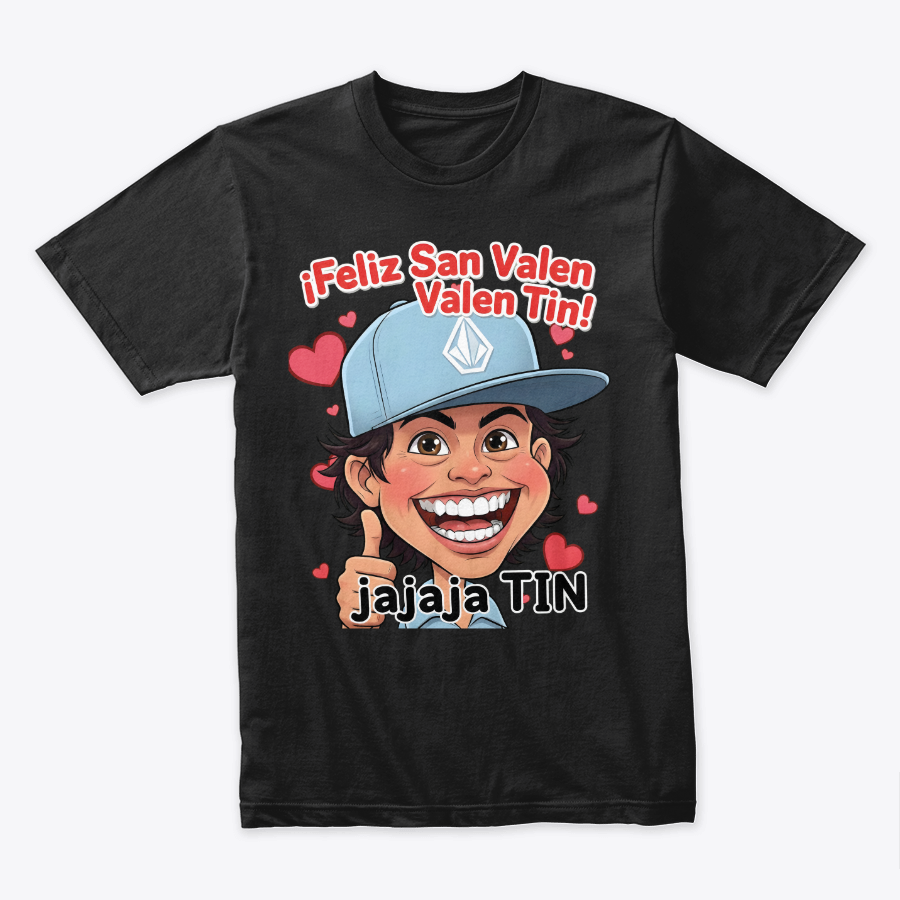 Camiseta Algodón Feliz Dia De San Valen Caricatura