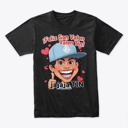 Camiseta Algodón Feliz Dia De San Valen Caricatura