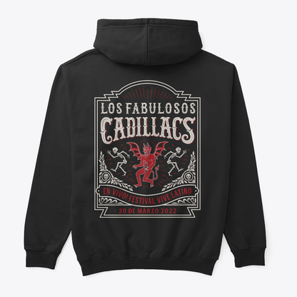 Buzo Capota Doble Estampado Fabulosos Cadillacs Poster Style