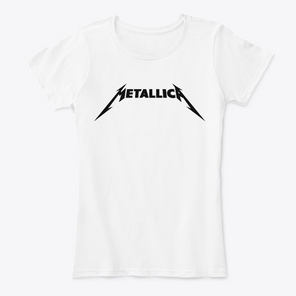 Camiseta de algodon Metallica Logo Rock Style