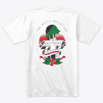 Camiseta Algodón The Amity Affliction Brother in Arms Estampado Espalda