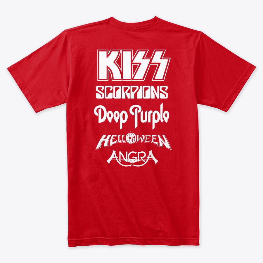Camiseta Algodon Monsters Of Rock Doble Estampado