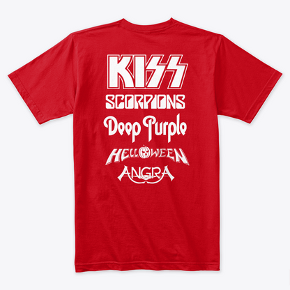 Camiseta Algodon Monsters Of Rock Doble Estampado