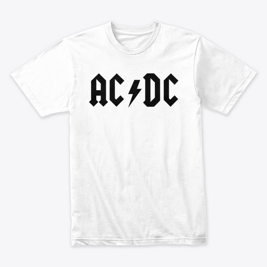 Camiseta Algodón ACDC logo Rock Style