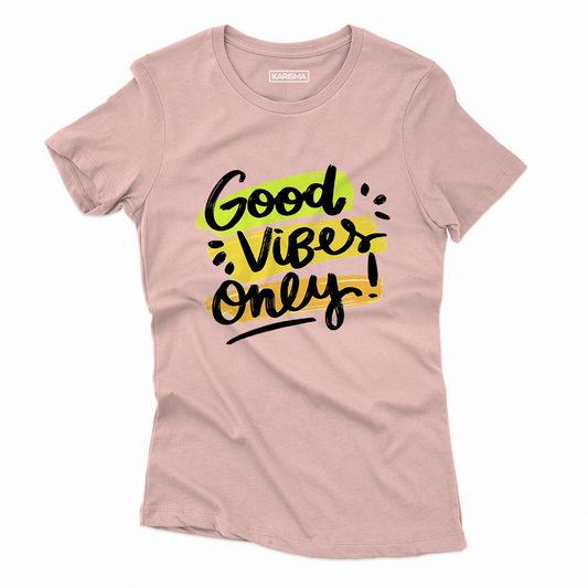 Camiseta Good Vibes Only Style Karisma para mujer