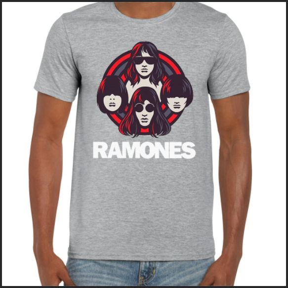 Camiseta Algodon Ramones POPArt