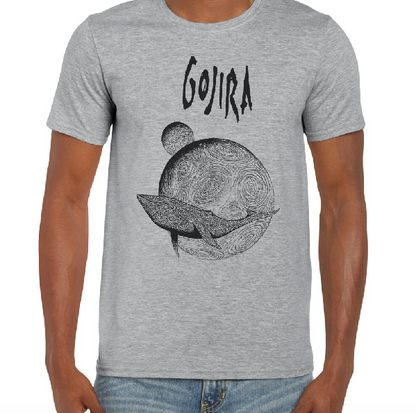 Camiseta Algodon Gojira Flying Whales
