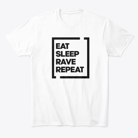 Camiseta algodón Techno Style Eat sleep Rave Repeat