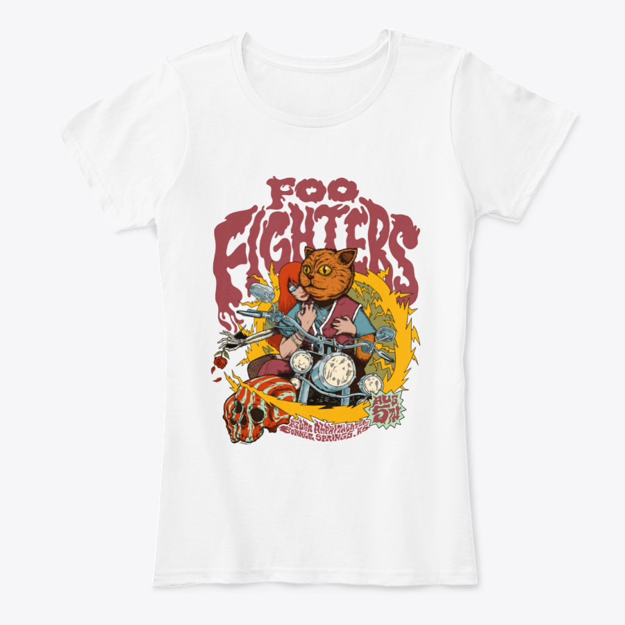 Camiseta Algodón Foo figthers Poster