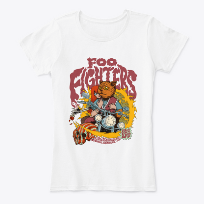 Camiseta Algodón Foo figthers Poster