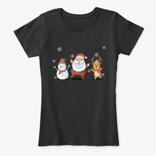 Camiseta Navidad personajes Karisma para mujer