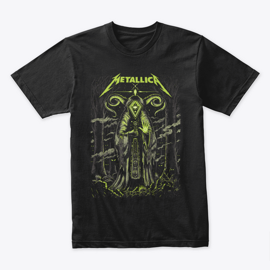 Camiseta Algodon Metallica Poster Barcelona