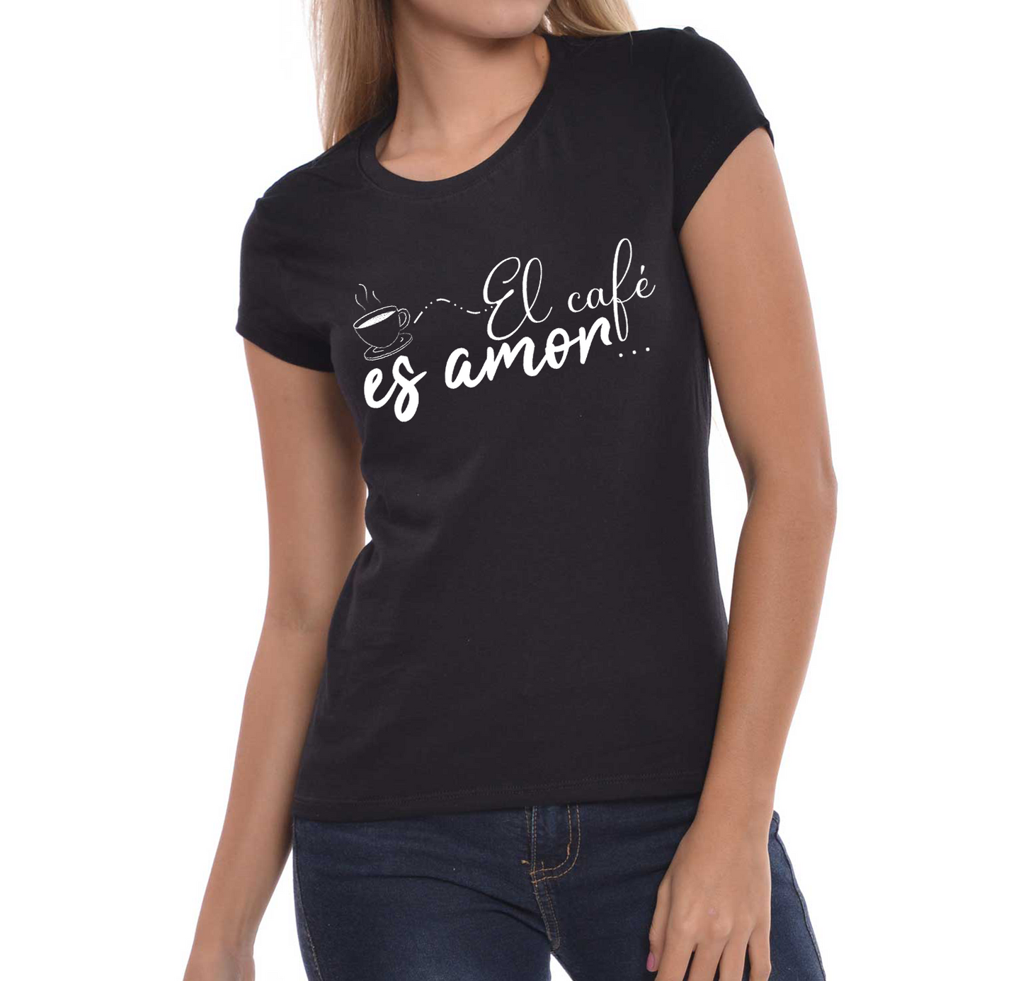 Camiseta el cafe es amor Karisma Para Mujer