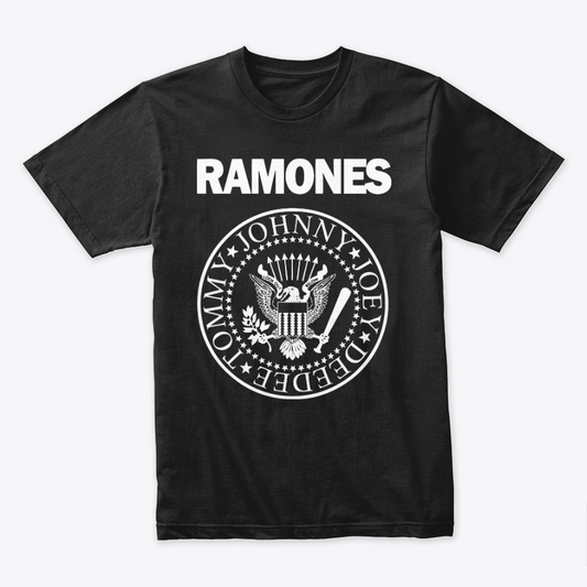 Camiseta Algodon The Ramones Logo Casico