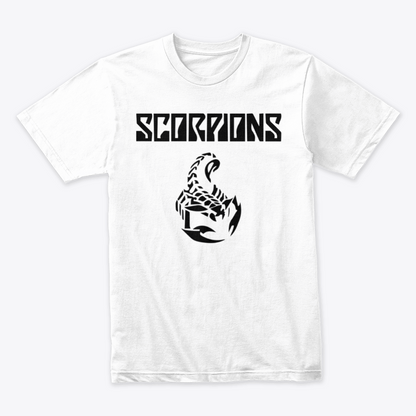 Camiseta En algodon Rock Bands Scorpions Logo