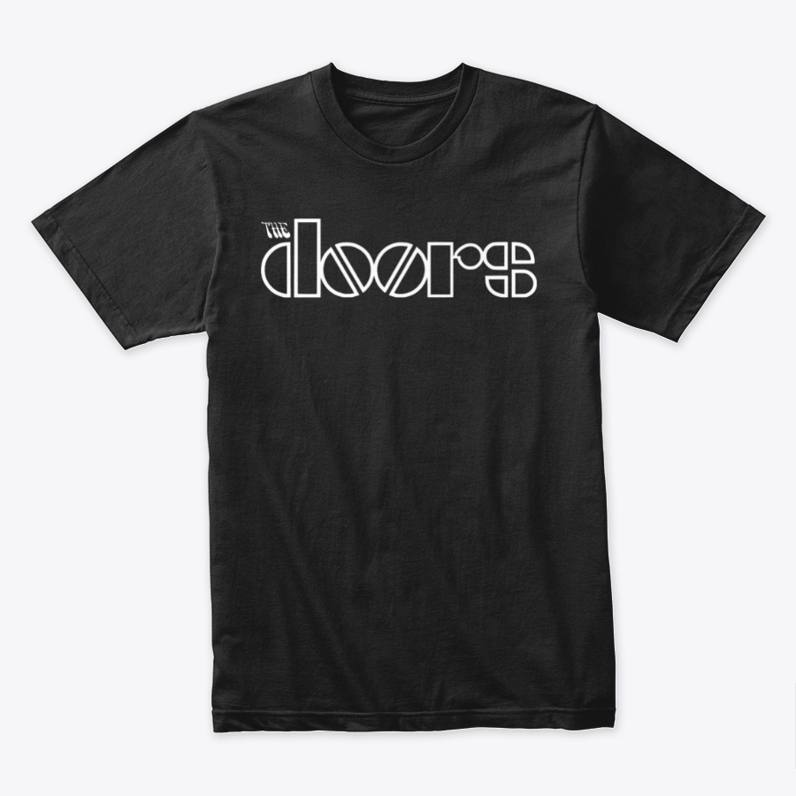 Camiseta Algodón The Doors Logo Rock Style