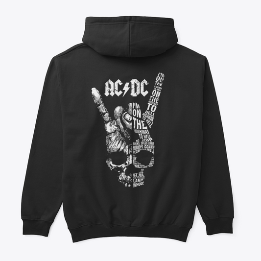 Buzo capota ACDC Rock Style Doble estampado