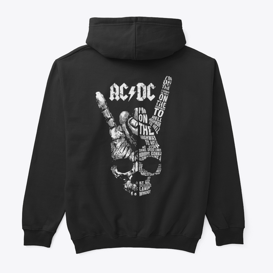 Buzo Capota ACDC Rock Style Doble estampado