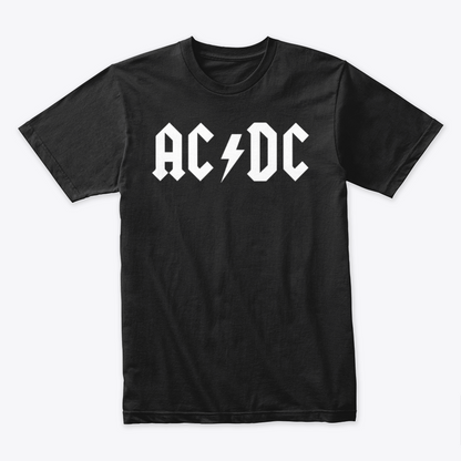 Camiseta Algodón ACDC logo Rock Style
