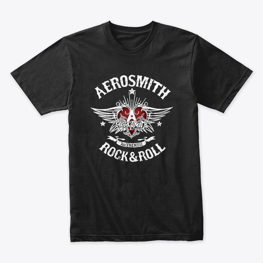 Camisetas Algodon Aerosmith Logo Authentic Rock n Roll