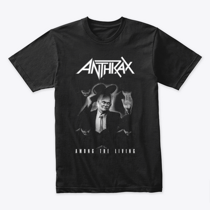 Camiseta Algodon Anthrax Among the living Doble Estampado