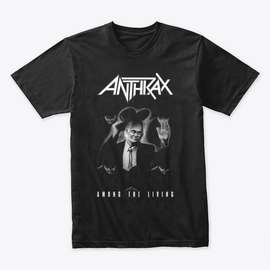 Camiseta Algodon Anthrax Among the living Doble Estampado