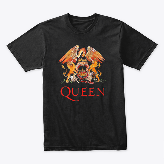 Camiseta Algodón Queen logo Rock Style