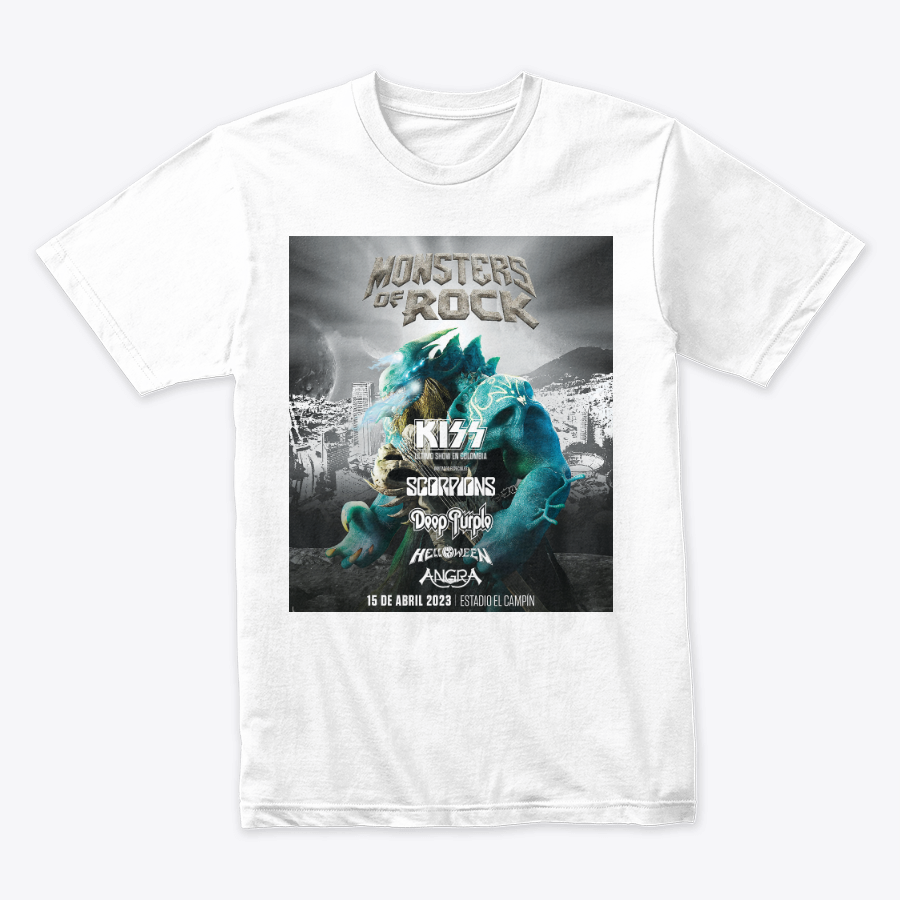 Camiseta Algodon Monsters Of Rock Poster Bogota 2023