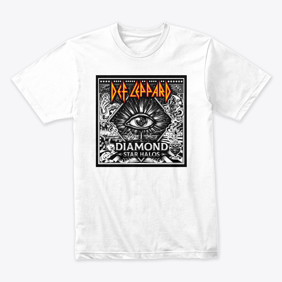 Camiseta Def Leppard Diamond Star Halos Doble Estampado