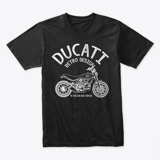 Camiseta Ducatti Scrambler diseño Retro