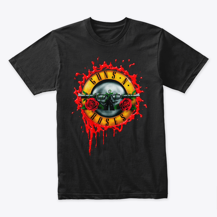 Camiseta Guns N Roses Logo Blood Art