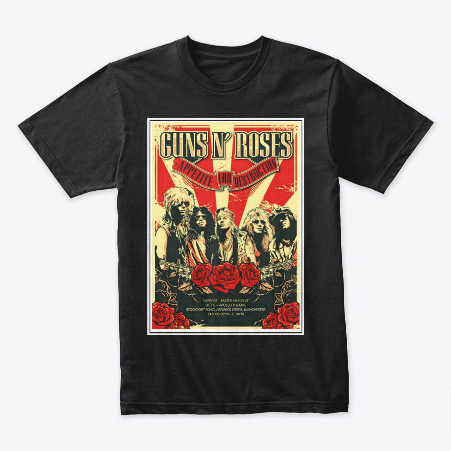 Camiseta Guns N Roses Manchester Poster
