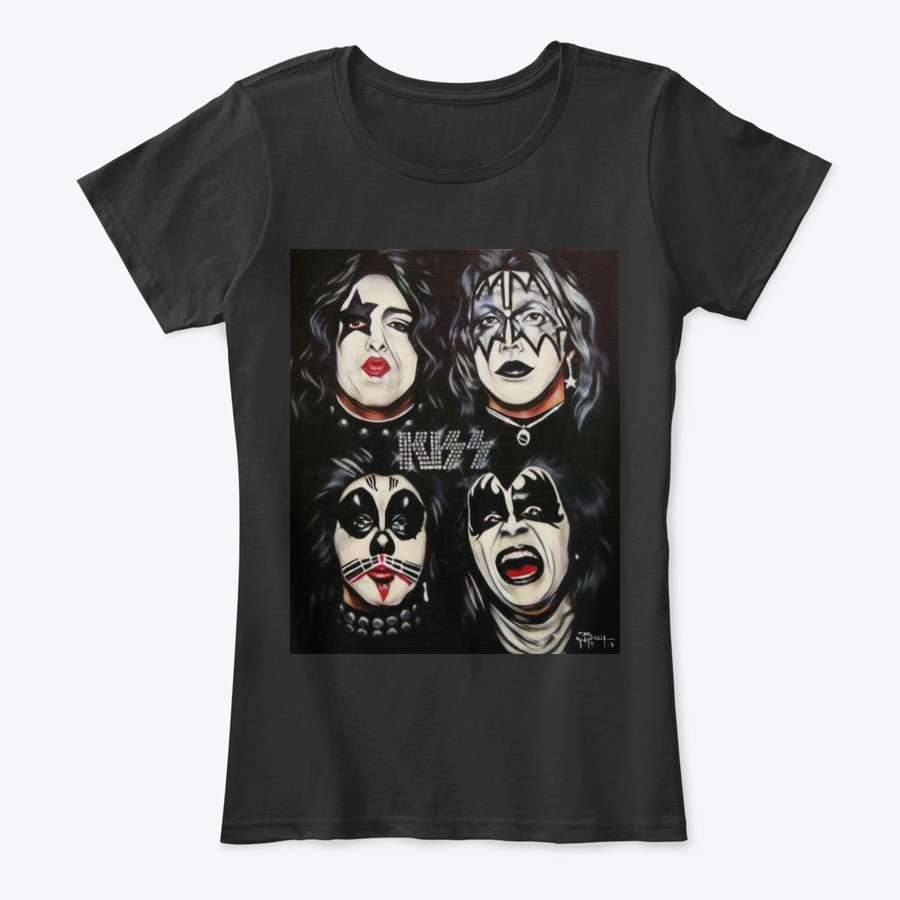Camiseta en Algodon Kiss Art Rock Style