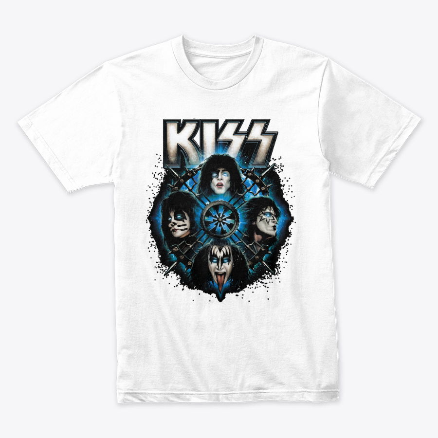 Camiseta algodon Kiss Faces Tribe