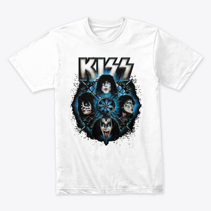 Camiseta algodon Kiss Faces Tribe