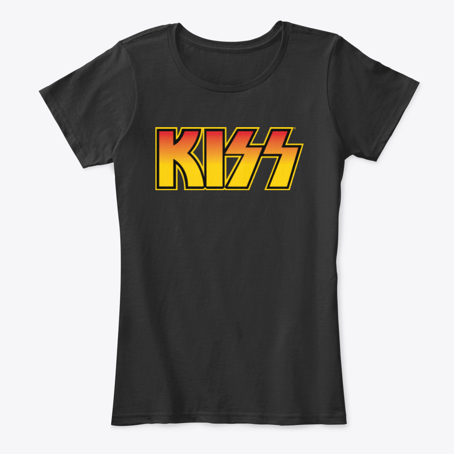 Camiseta en Algodon Kiss Logo Rock Style