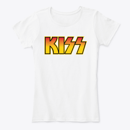 Camiseta en Algodon Kiss Logo Rock Style