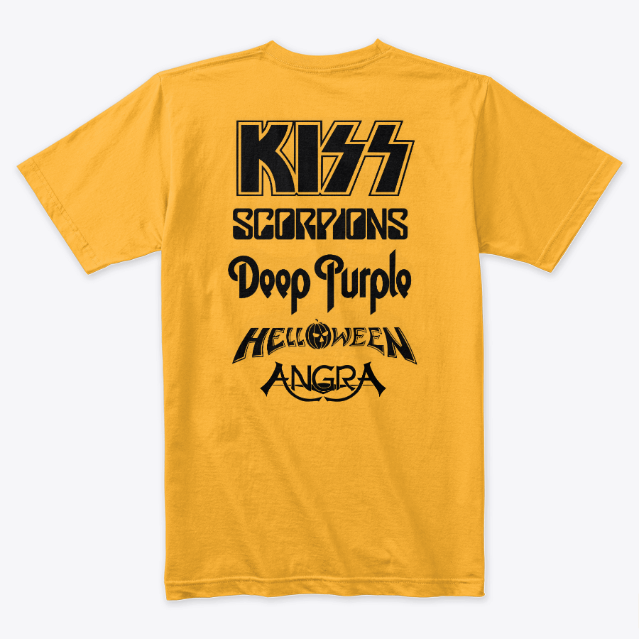 Camiseta Algodon Monsters Of Rock Doble Estampado