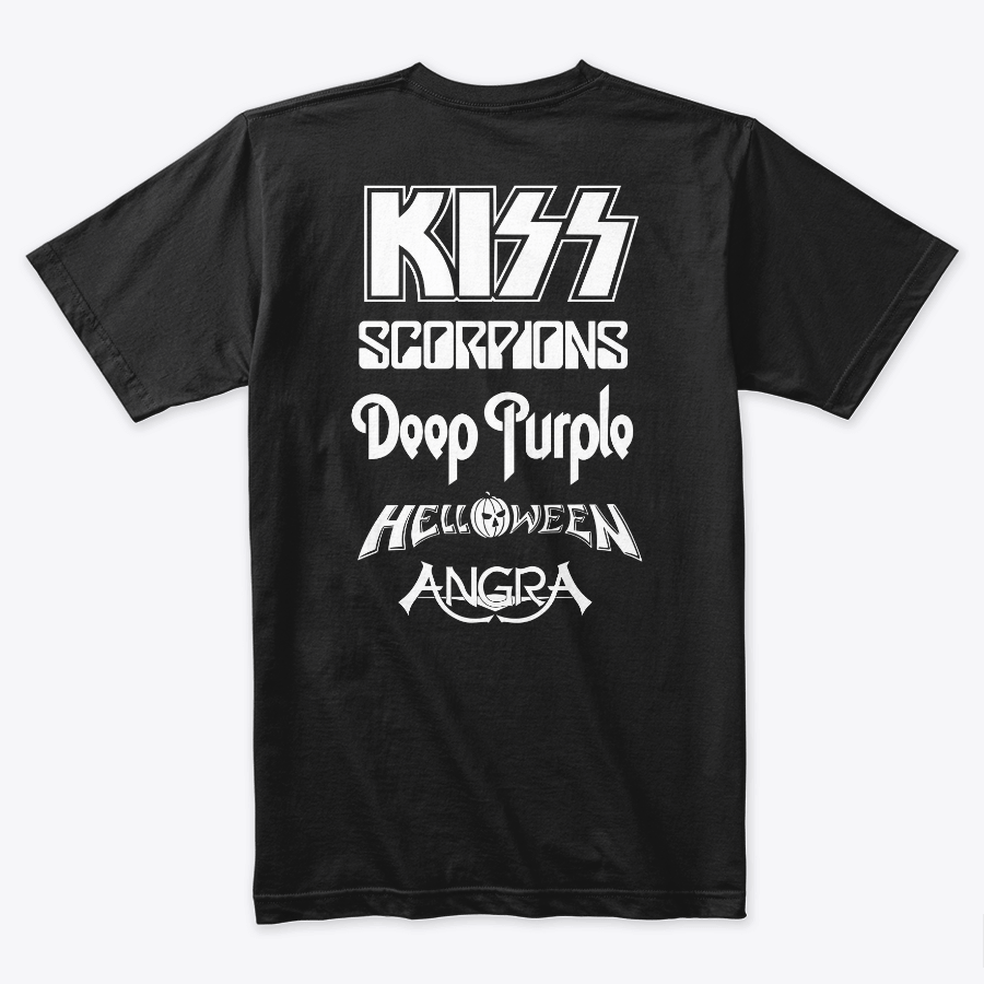 Camiseta Algodon Monsters Of Rock Doble Estampado