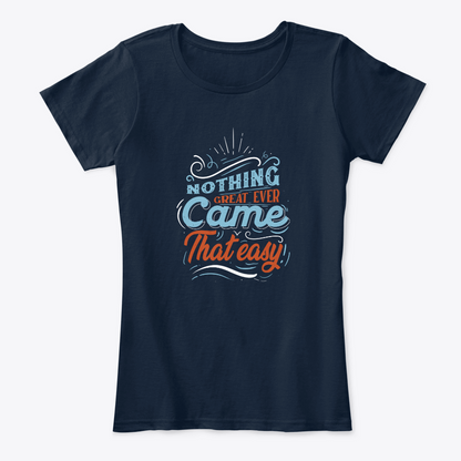 Camiseta Algodon Fashion Style Nothing Great Mujer