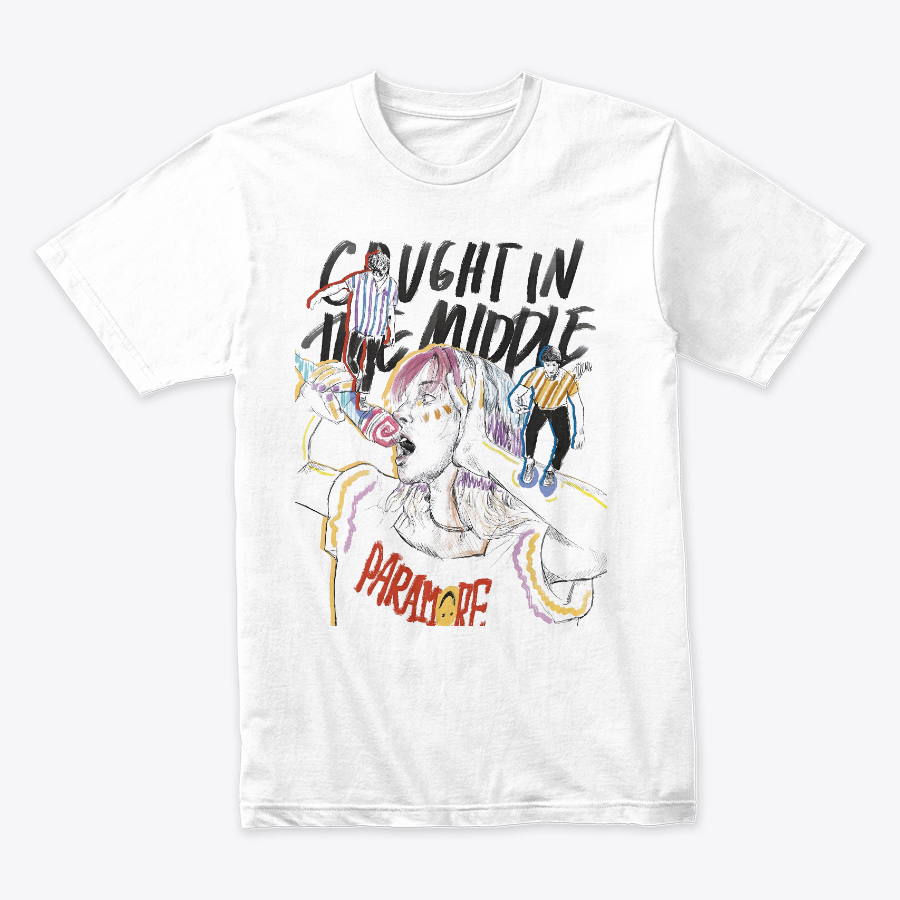 Camiseta Algodon Paramore Caught in the Middle