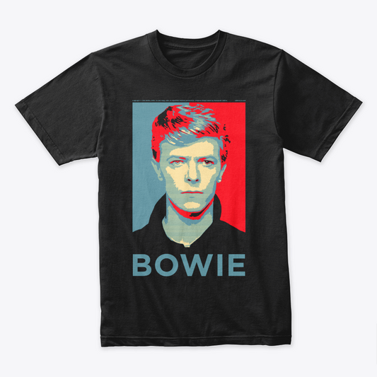 Camiseta Algodón David Bowie Por Art