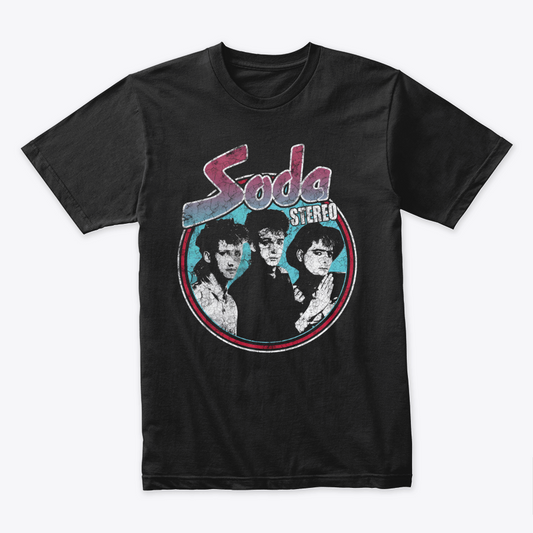 Camiseta Algodon Soda Stereo Faces