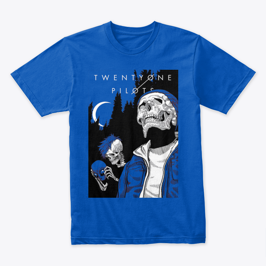 Camiseta Algodon Twenty One Pilots Skull Poster