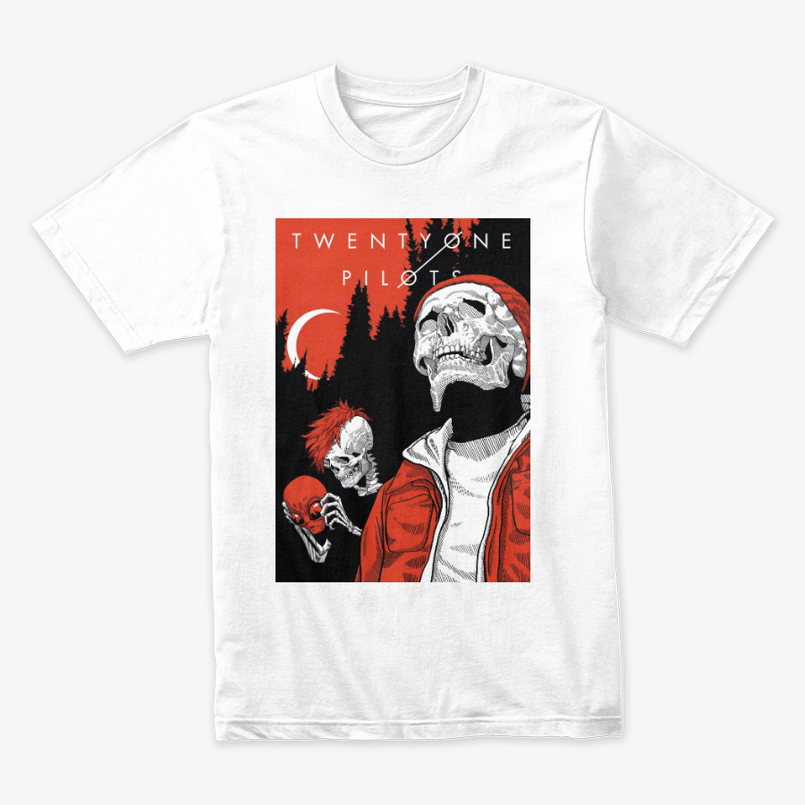 Camiseta Algodon Twenty One Pilots Skull Poster