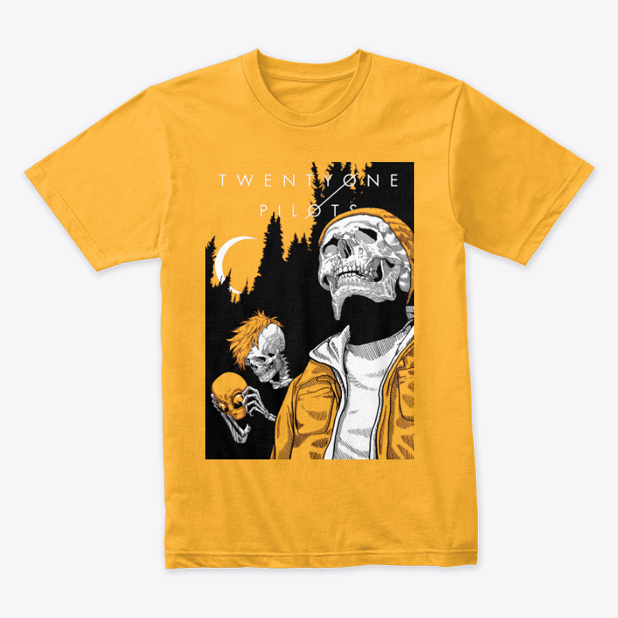 Camiseta Algodon Twenty One Pilots Skull Poster